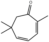 2,6,6-TRIMETHYL-2,4-CYCLOHEPTADIEN-1-ONE Structure