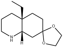 Spiro[1,3-dioxolane-2,7(1H)-quinoline], 4a-ethyloctahydro-, (4aR,8aS)- (9CI) Struktur