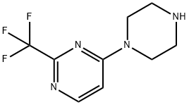 4-PIPERAZIN-1-YL-2-(TRIFLUOROMETHYL)PYRIMIDINE Struktur