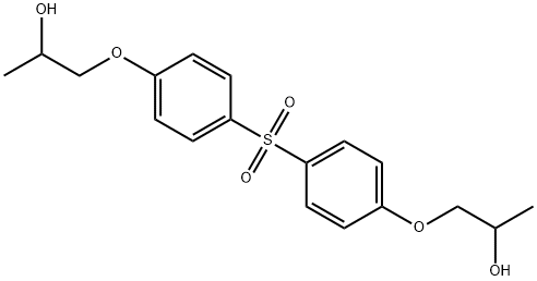 1,1'-[sulphonylbis(p-phenyleneoxy)]dipropan-2-ol Struktur