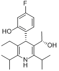 3-Pyridinemethanol, 5-ethyl-4-(4-fluoro-2-hydroxyphenyl)-a-methyl-2,6-bis(1-methylethyl)-, (aS,4S)- (9CI) Struktur