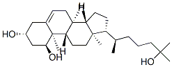 (1S,3R,8S,9S,10R,13R,14S,17R)-17-[(2R)-6-hydroxy-6-methyl-heptan-2-yl]-10,13-dimethyl-2,3,4,7,8,9,11,12,14,15,16,17-dodecahydro-1H-cyclopenta[a]phenanthrene-1,3-diol Struktur