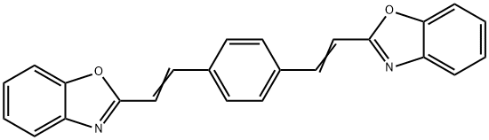 2,2'-[(1,4-Phenylene)bis(ethene-1,2-diyl)]bis(benzoxazole) Struktur