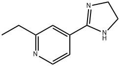 Pyridine,  4-(4,5-dihydro-1H-imidazol-2-yl)-2-ethyl- Struktur