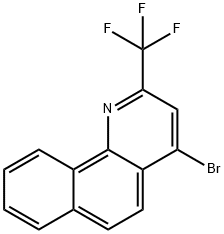 4-Bromo-2-trifluoromethylbenzo[h]quinoline Struktur