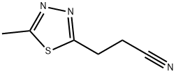 1,3,4-Thiadiazole-2-propanenitrile,  5-methyl- Struktur