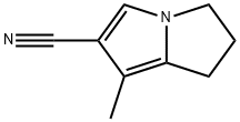 1H-Pyrrolizine-6-carbonitrile,2,3-dihydro-7-methyl-(9CI) Struktur