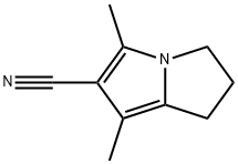 1H-Pyrrolizine-6-carbonitrile,2,3-dihydro-5,7-dimethyl-(9CI) Struktur