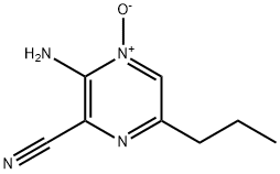 Pyrazinecarbonitrile, 3-amino-6-propyl-, 4-oxide (9CI) Struktur