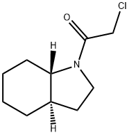 1H-Indole, 1-(chloroacetyl)octahydro-, trans- (9CI) Struktur