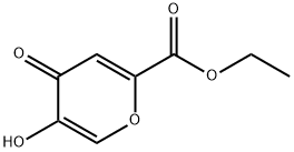 5-HYDROXY-4-OXO-4H-PYRAN-2-CARBOXYLIC ACID ETHYL ESTER Struktur