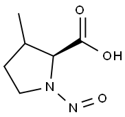 Proline, 3-methyl-1-nitroso- (9CI) Struktur