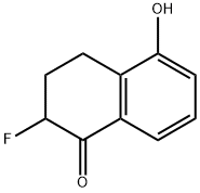 1(2H)-Naphthalenone,  2-fluoro-3,4-dihydro-5-hydroxy- Struktur