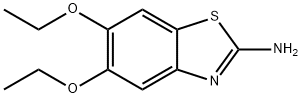 5,6-DIETHOXY-1,3-BENZOTHIAZOL-2-AMINE Struktur