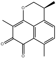 2,3-ジヒドロ-3,6,9-トリメチルナフト[1,8-bc]ピラン-7,8-ジオン 化學構造式