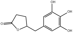 2(3H)-Furanone, dihydro-5-[(3,4,5-trihydroxyphenyl)methyl]- (9CI) Struktur