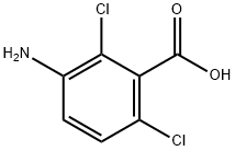 Benzoic acid, 3-amino-2,6-dichloro- (9CI) Struktur