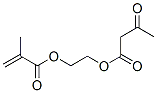 Butanoic acid, 3-oxo-, 2-((2-methyl-1-oxo-2-propenyl)oxy)ethyl ester Struktur