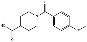 1-(4-METHOXY-BENZOYL)-PIPERIDINE-4-CARBOXYLIC ACID Struktur