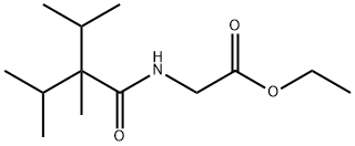 ethyl N-[2,3-dimethyl-2-isopropyl-1-oxobutyl]glycinate Struktur