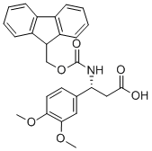 FMOC-(R)-3-AMINO-3-(3,4-DIMETHOXY-PHENYL)-PROPIONIC ACID Struktur