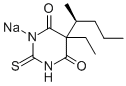 S-(-)-Thiopental sodium Struktur