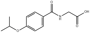 (4-ISOPROPOXY-BENZOYLAMINO)-ACETIC ACID Struktur