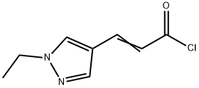 (2E)-3-(1-ethyl-1H-pyrazol-4-yl)acryloyl chloride Struktur