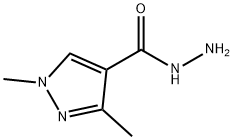 1H-Pyrazole-4-carboxylicacid,1,3-dimethyl-,hydrazide(9CI) Struktur