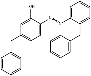 5-(Phenylmethyl)-2-[[2-(phenylmethyl)phenyl]azo]phenol Struktur