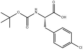 2-TERT-BUTOXYCARBONYLAMINO-3-(4-CHLORO-PHENYL)-PROPIONIC ACID Struktur