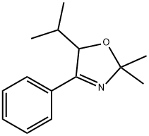 2,5-Dihydro-2,2-dimethyl-5-(1-methylethyl)-4-phenyloxazole Struktur