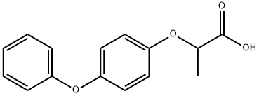 Propanoic acid, 2-(4-phenoxyphenoxy)- Struktur