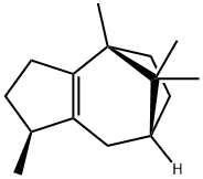 [1S-(1alpha,4alpha,7alpha)]-1,2,3,4,5,6,7,8-octahydro-1,4,9,9-tetramethyl-4,7-methanoazulene   Struktur