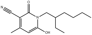 1-(2-ethylhexyl)-1,2-dihydro-6-hydroxy-4-methyl-2-oxonicotinonitrile Structure