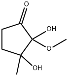 Cyclopentanone, 2,3-dihydroxy-2-methoxy-3-methyl- (9CI) Struktur