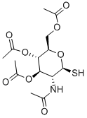 2-ACETAMIDO-2-DEOXY-1-THIO-BETA-D-GLUCOPYRANOSE 3,4,6-TRIACETATE Struktur