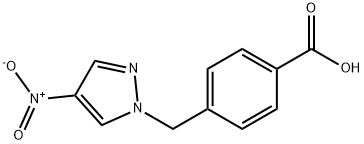 4-[(4-nitro-1H-pyrazol-1-yl)methyl]benzoic acid Struktur