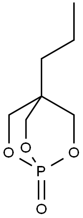 4-Propyl-2,6,7-trioxa-1-phospha(V)bicyclo[2.2.2]octan-1-one Struktur