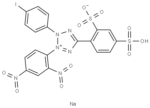 4-[3-(4-IODOPHENYL)-2-(2,4-DINITROPHENYL)-2H-5-TETRAZOLIO]-1,3-BENZENE DISULFONATE Struktur