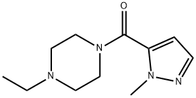 Piperazine, 1-ethyl-4-[(1-methyl-1H-pyrazol-5-yl)carbonyl]- (9CI) Struktur