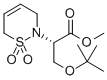 2H-1,2-THIAZINE-2-ACETIC ACID, ALPHA-[(1,1-DIMETHYLETHOXY)METHYL]-3,6-DIHYDRO-, METHYL ESTER, 1,1-DIOXIDE, (ALPHAS) Struktur