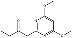 2-Butanone, 1-(4,6-dimethoxy-2-pyrimidinyl)- (9CI) Struktur