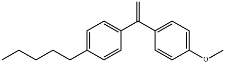 p-[1-(p-pentylphenyl)vinyl]anisole Struktur