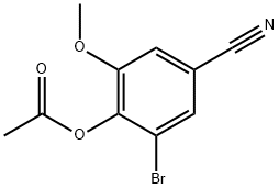 2-BROMO-4-CYANO-6-METHOXYPHENYL ACETATE