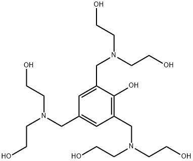 2,4,6-tris[[bis(2-hydroxyethyl)amino]methyl]phenol Struktur