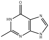 1,7-DIHYDRO-2-METHYL-6-PURINONE Structure