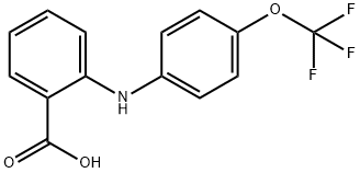 N-(4-TRIFLUOROMETHOXYPHENYL)ANTHRANILIC ACID Struktur