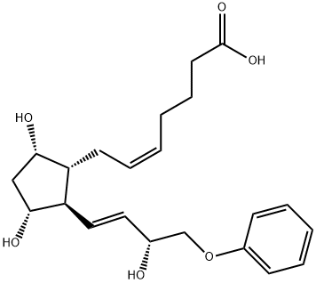 16-PHENOXY TETRANOR PROSTAGLANDIN F2ALPHA Struktur