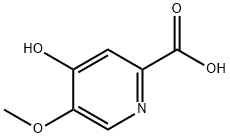 4-hydroxy-5-methoxy-2-pyridinecarboxylic acid Struktur